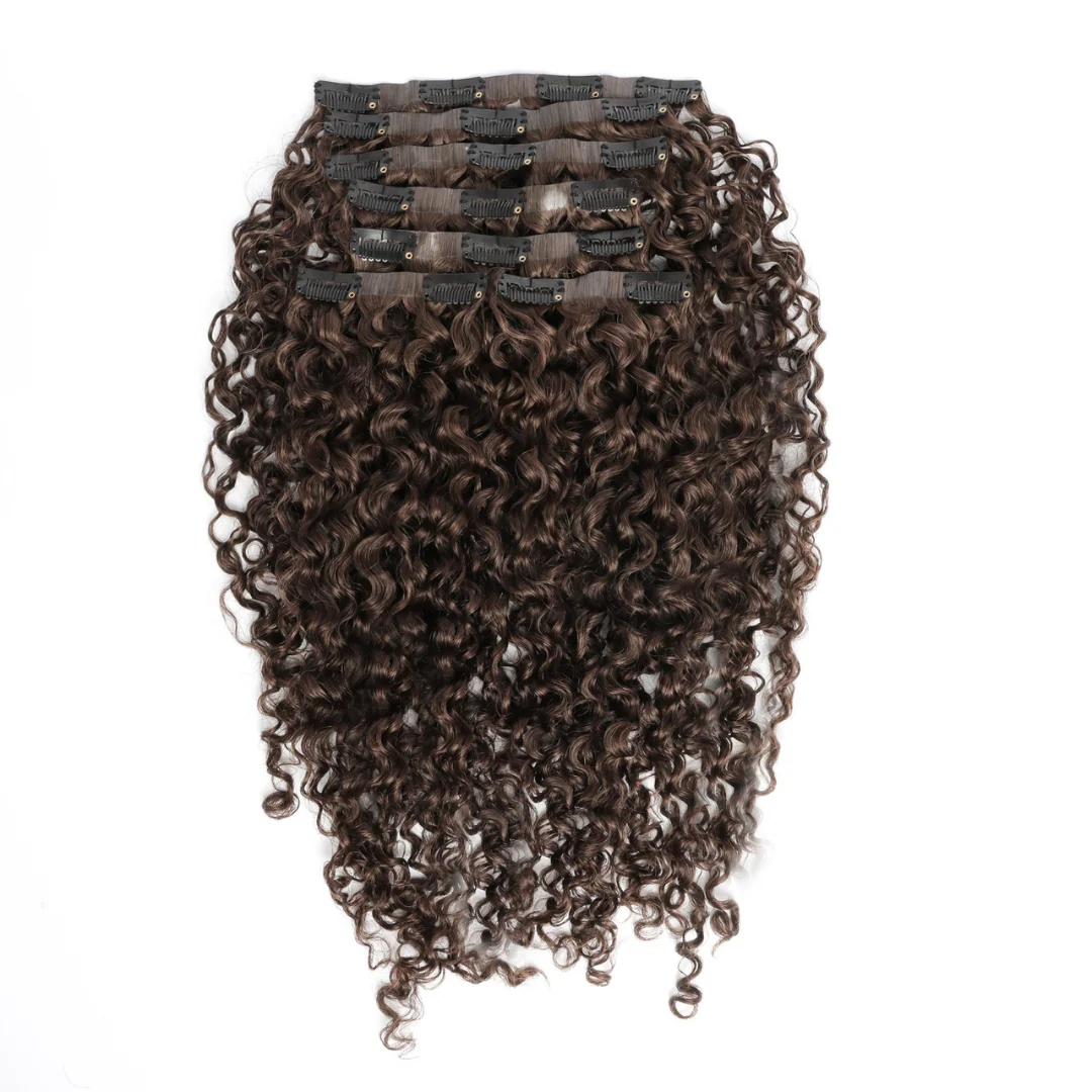 Sambi Mocha Brown Invisible Clip-Ins - Image 2