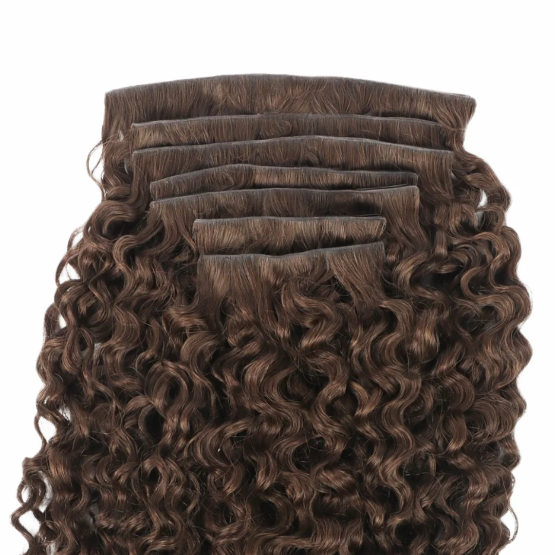 Sambi Mocha Brown Invisible Clip-Ins - Image 4