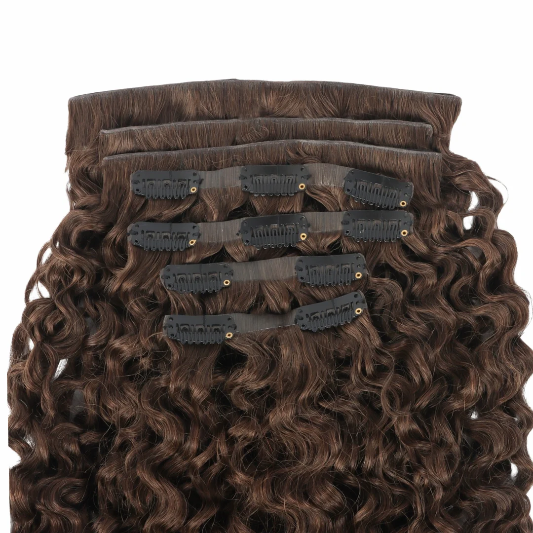 Sambi Mocha Brown Invisible Clip-Ins - Image 5