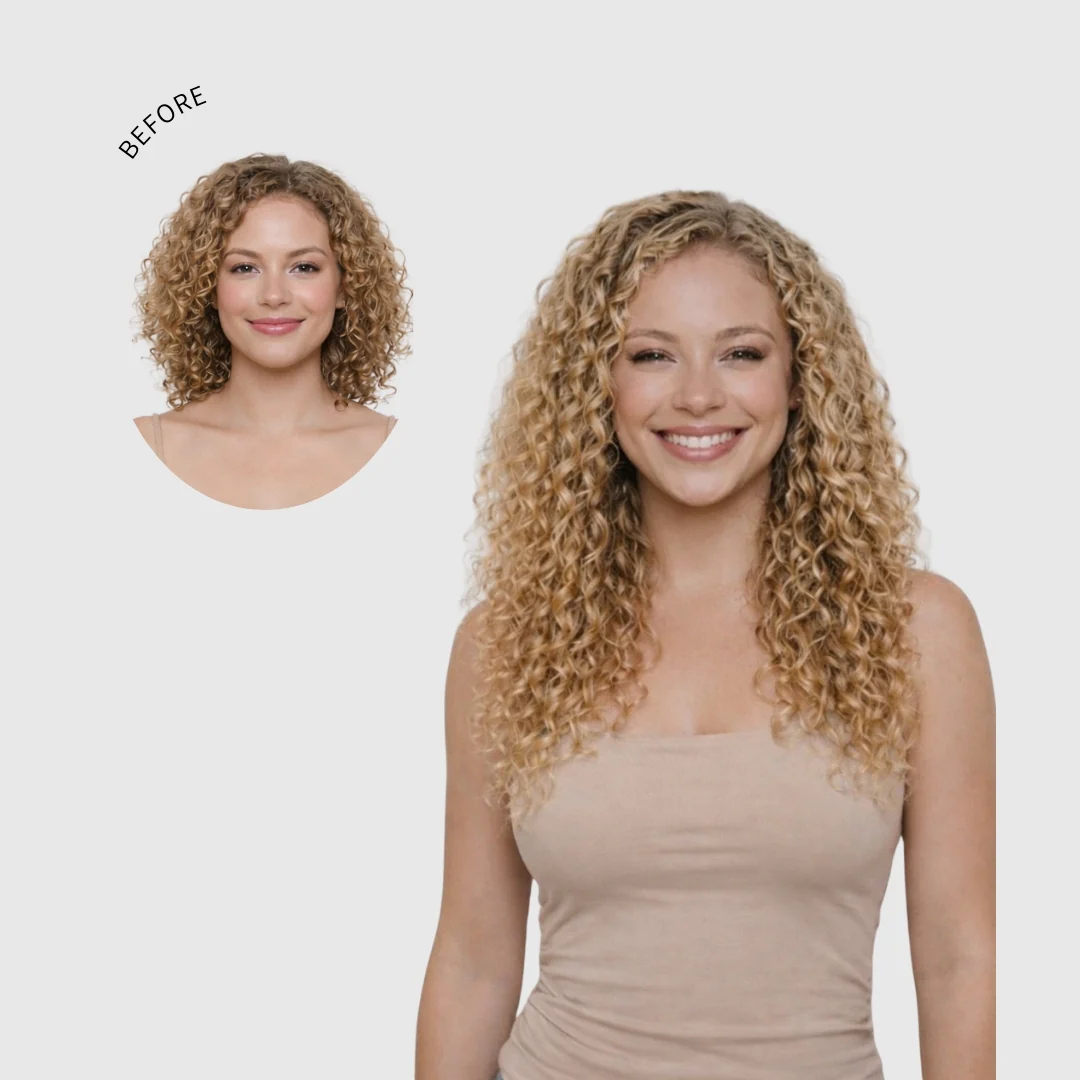 Sambi Ash Golden Blonde Classic Clip-Ins - Image 3
