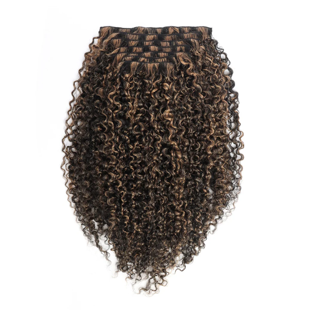 Sambi Chestnut Brown Highlights Classic Clip-Ins - Image 5
