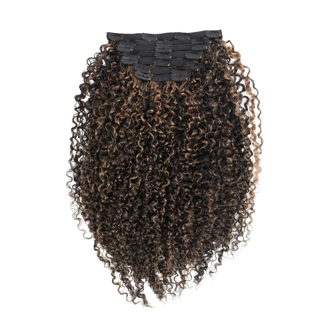Sambi Chestnut Brown Highlights Classic Clip-Ins - Image 6
