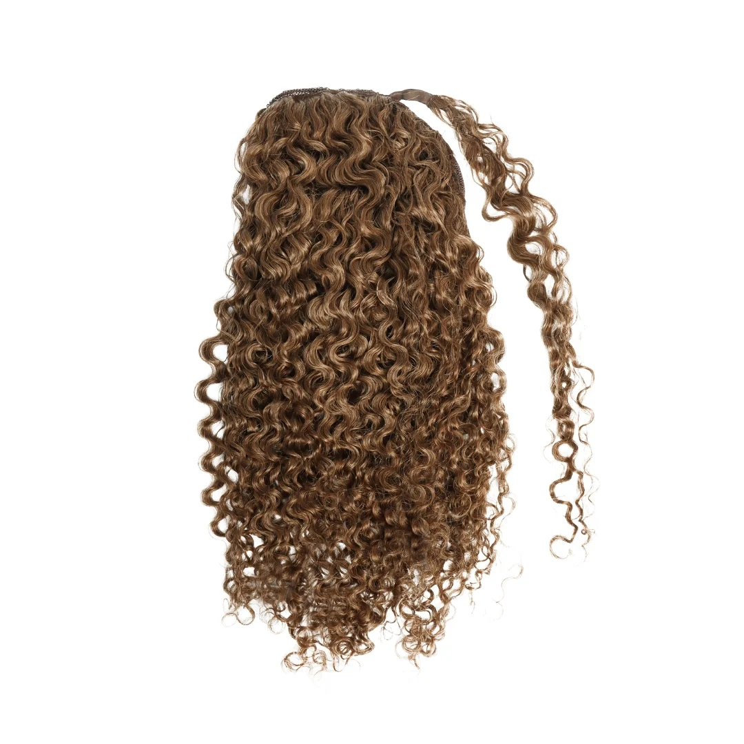 Sambi Chocolate Brown Drawstring Ponytail