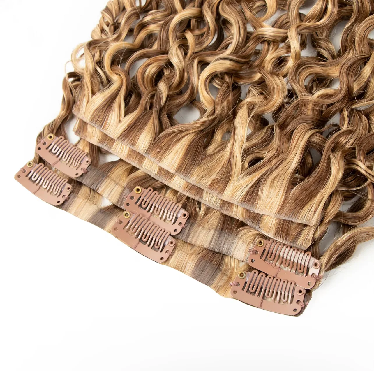 Sambi Honey Blonde Highlights Invisible Clip-Ins - Image 3