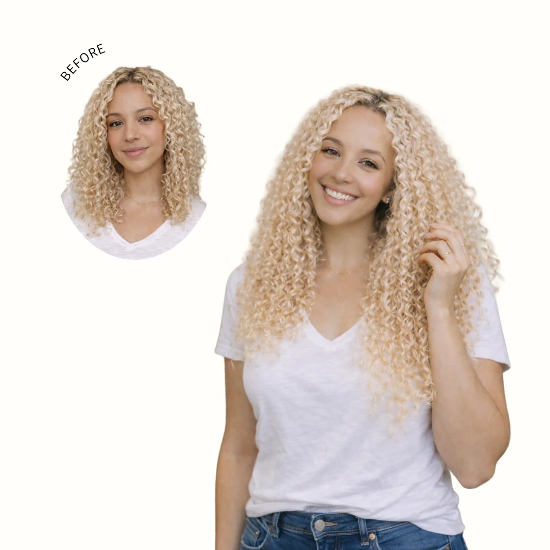 Sambi Platinum Blonde Classic Clip-Ins - Image 3