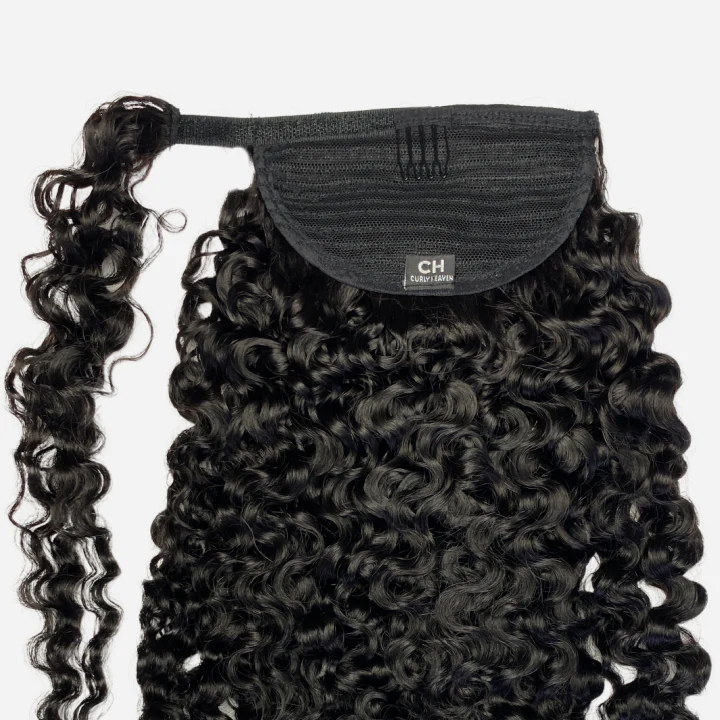Sambi Off Black Wrap Ponytail - Image 3