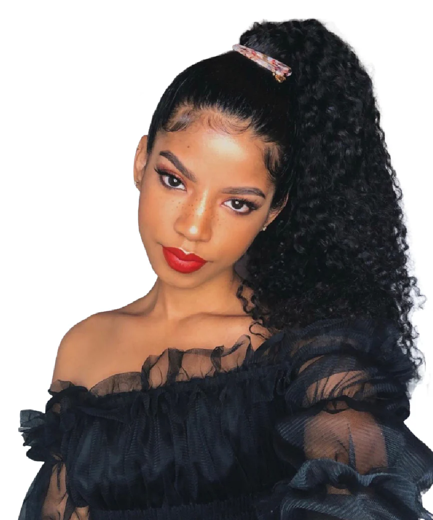 Sambi Off Black Wrap Ponytail - Image 6