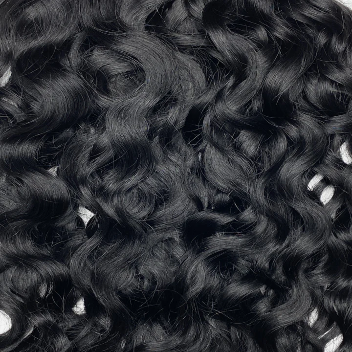 Ringlet Curl Off Black Seamless Clip-Ins - Image 3