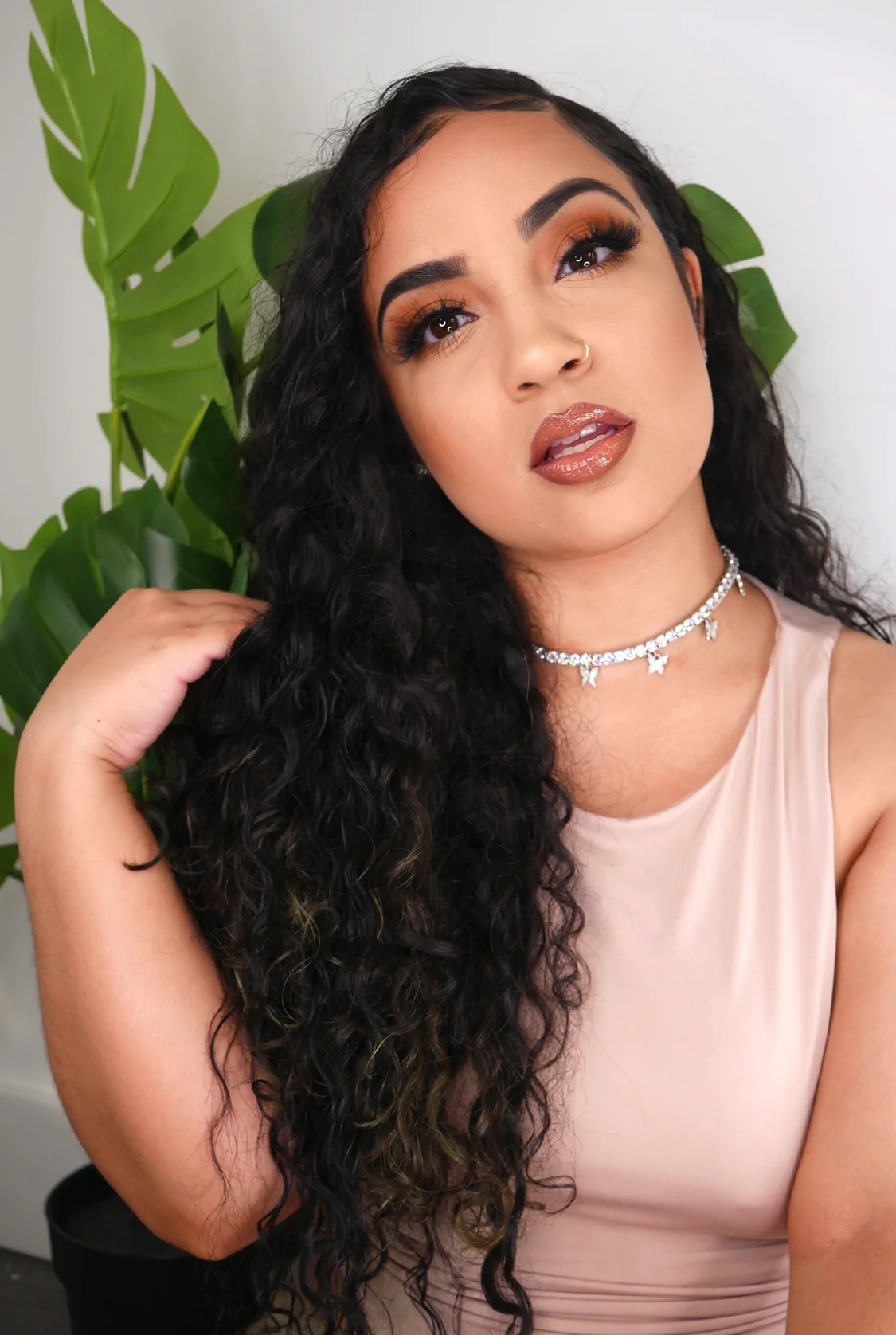 Ringlet Curl Off Black Seamless Clip-Ins - Image 4