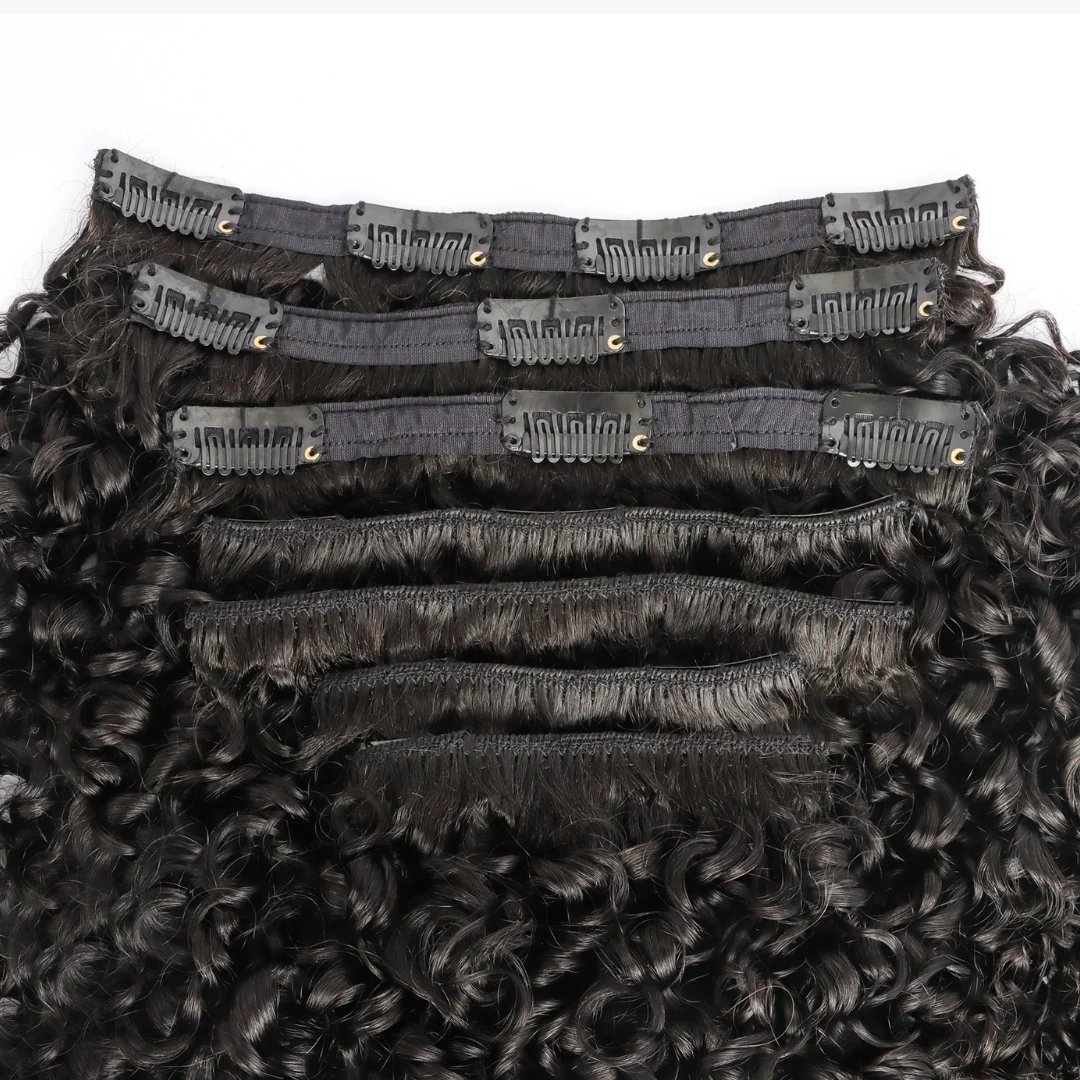 Spirally Curl Off Black Classic Clip-Ins - Image 3