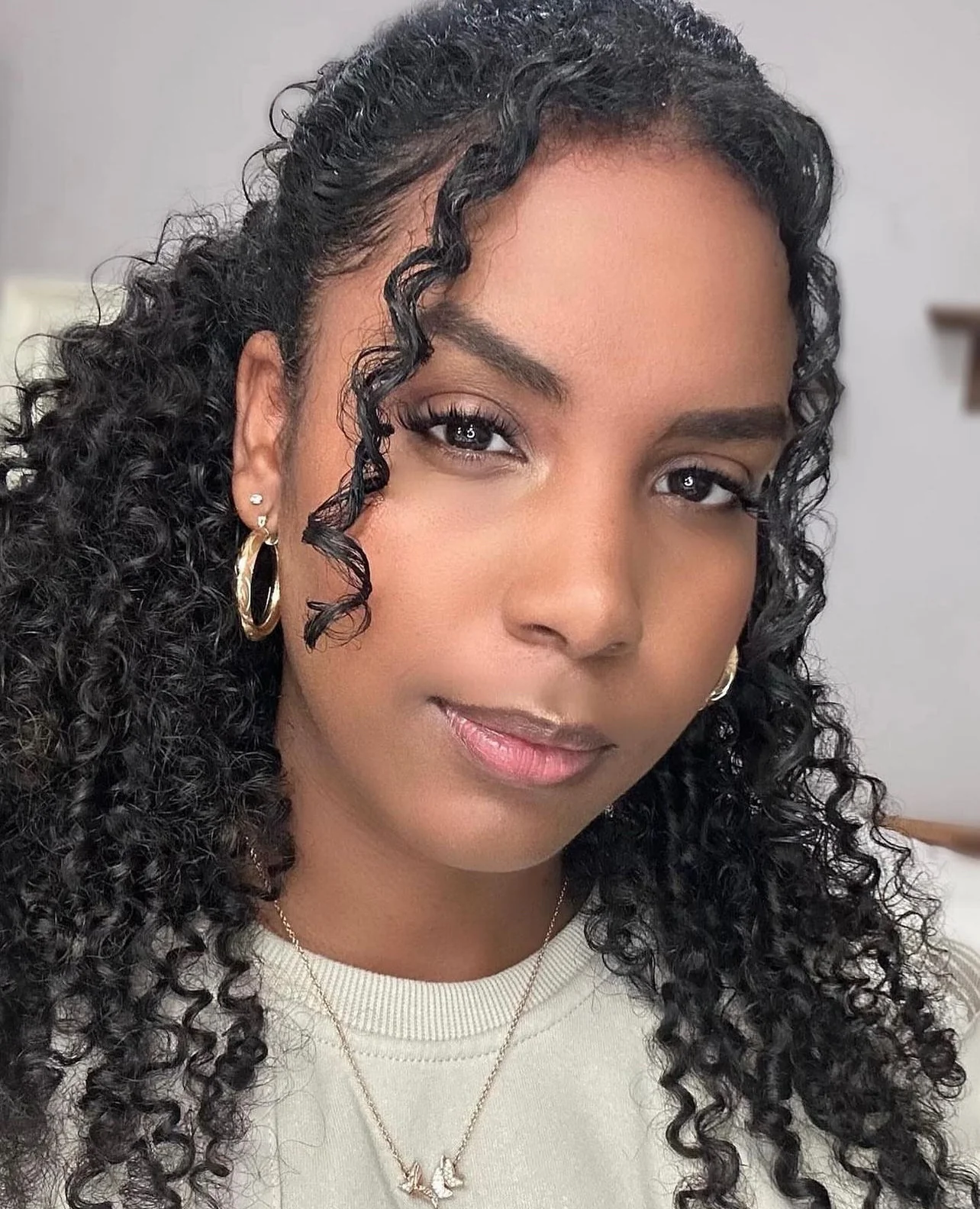Spirally Curl Off Black Classic Clip-Ins - Image 5