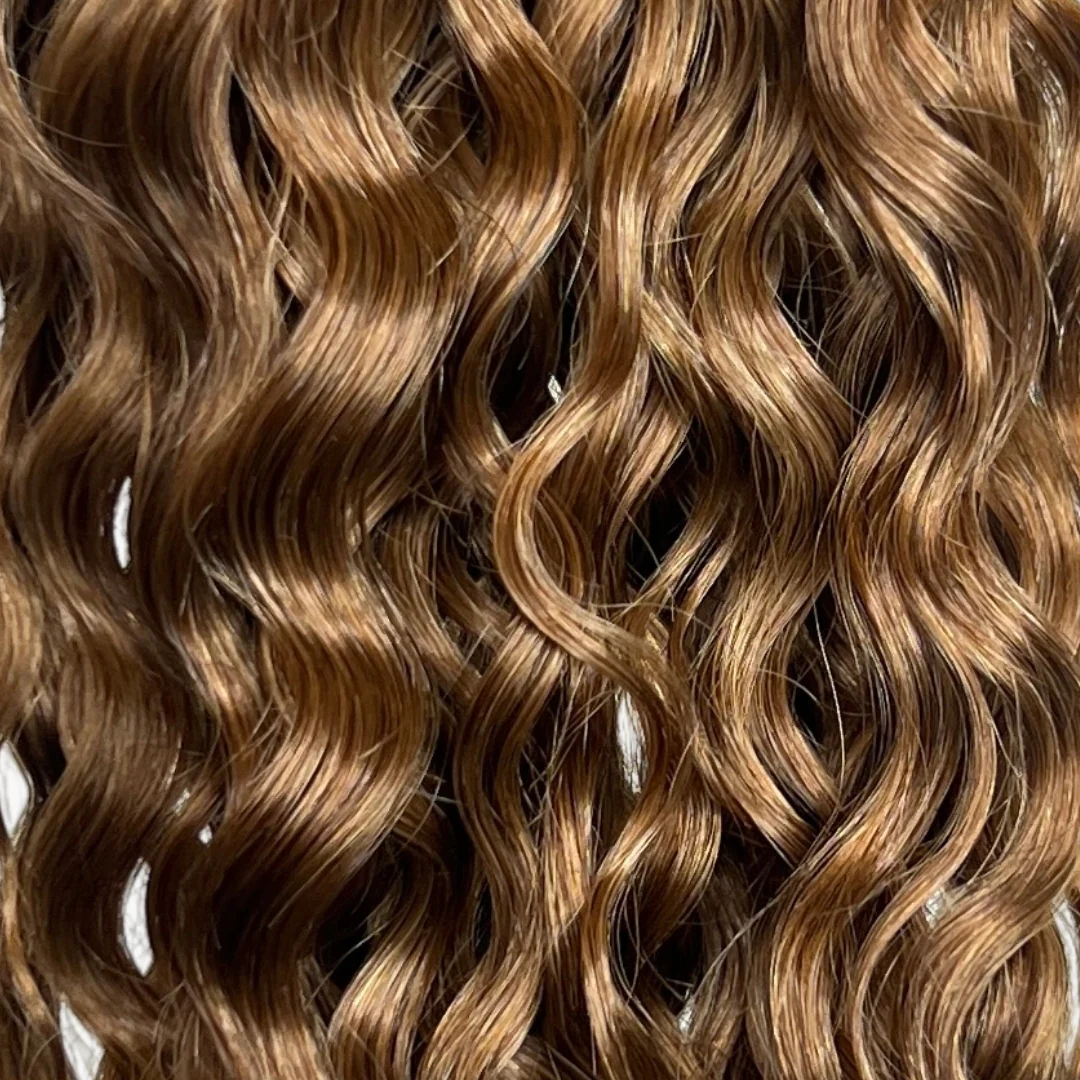 Wavy Curly Chestnut Brown Classic Clip-Ins - Image 5