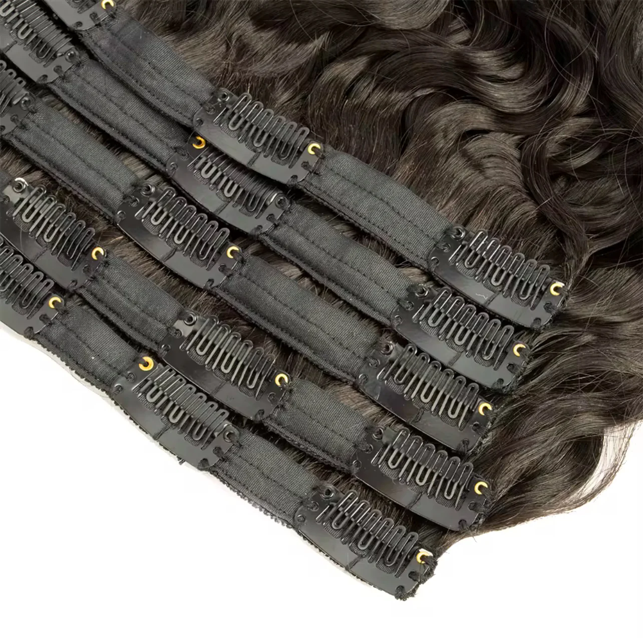 Wavy Curly Dark Brown Classic Clip-Ins - Image 4