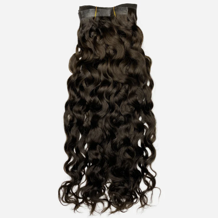 Ringlet Curl Mocha Brown Seamless Clip-Ins - Image 3