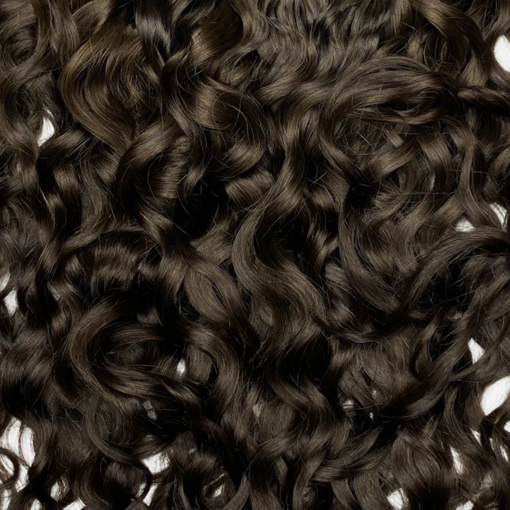 Ringlet Curl Mocha Brown Seamless Clip-Ins - Image 5