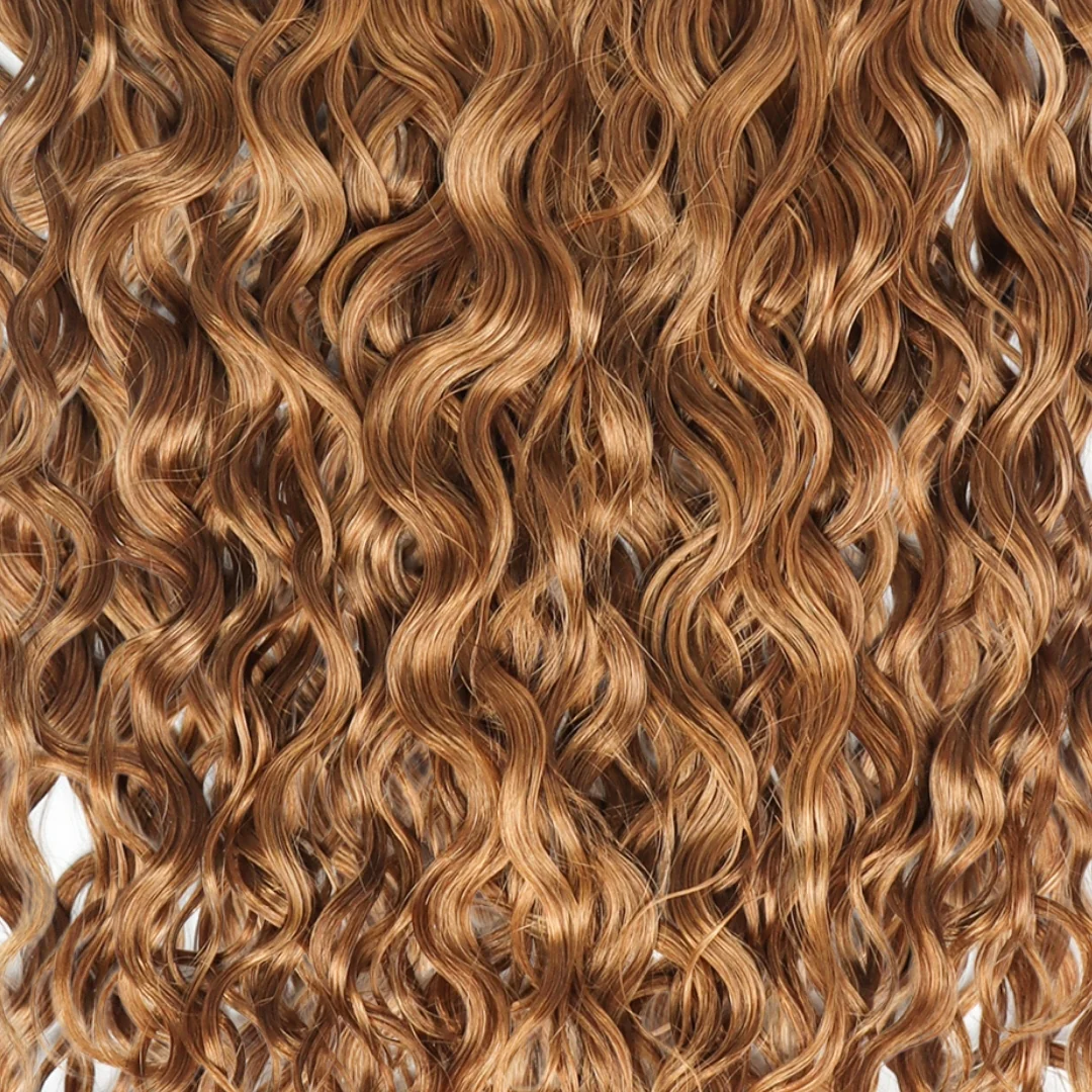 Wavy Curly Strawberry Blonde Classic Clip-Ins - Image 3